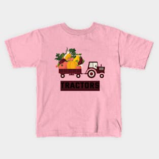 Easily Distracted By Tractors. Kids T-Shirt